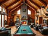 Crafting the Ultimate Log Cabin Games Room