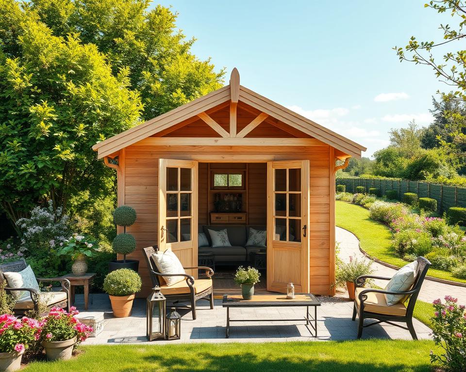 Customisation options for garden summerhouses