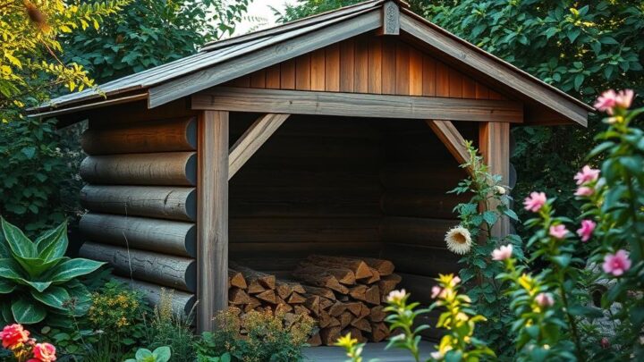 DIY Log Store Ideas for Your Garden