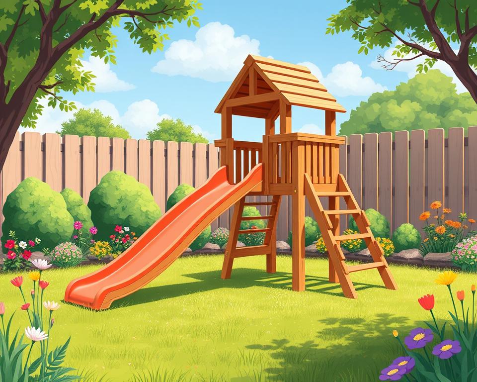DIY garden slide structure plans