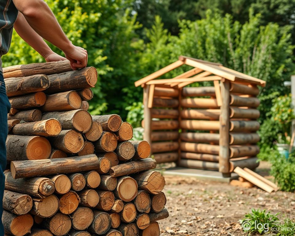 DIY log store construction techniques