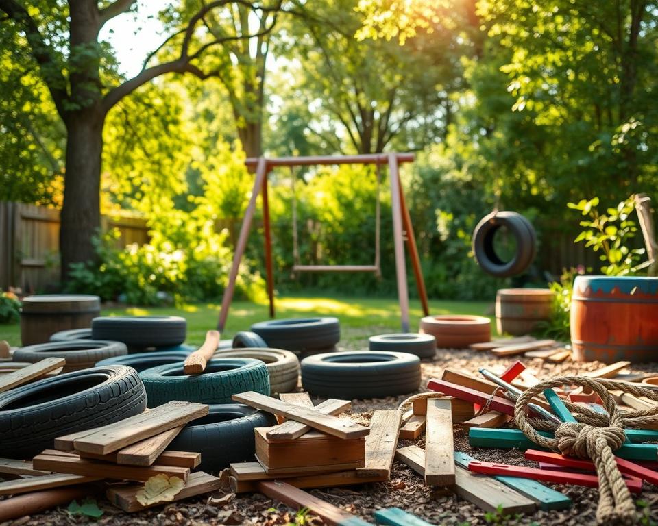 DIY playground materials