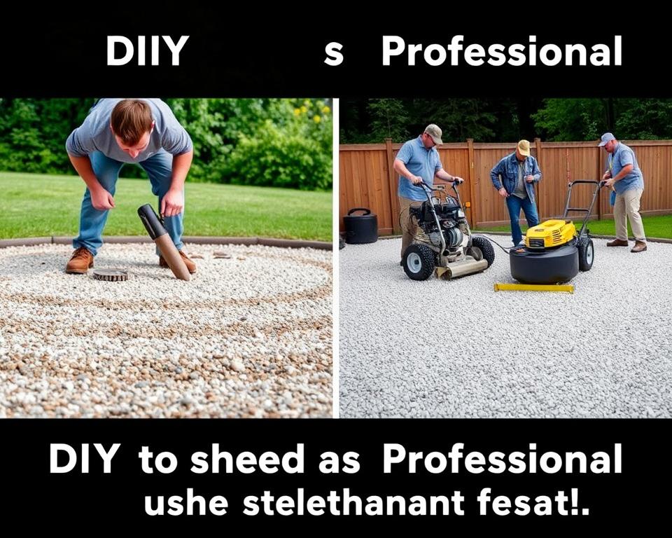 DIY versus professional gravel shed foundation installation