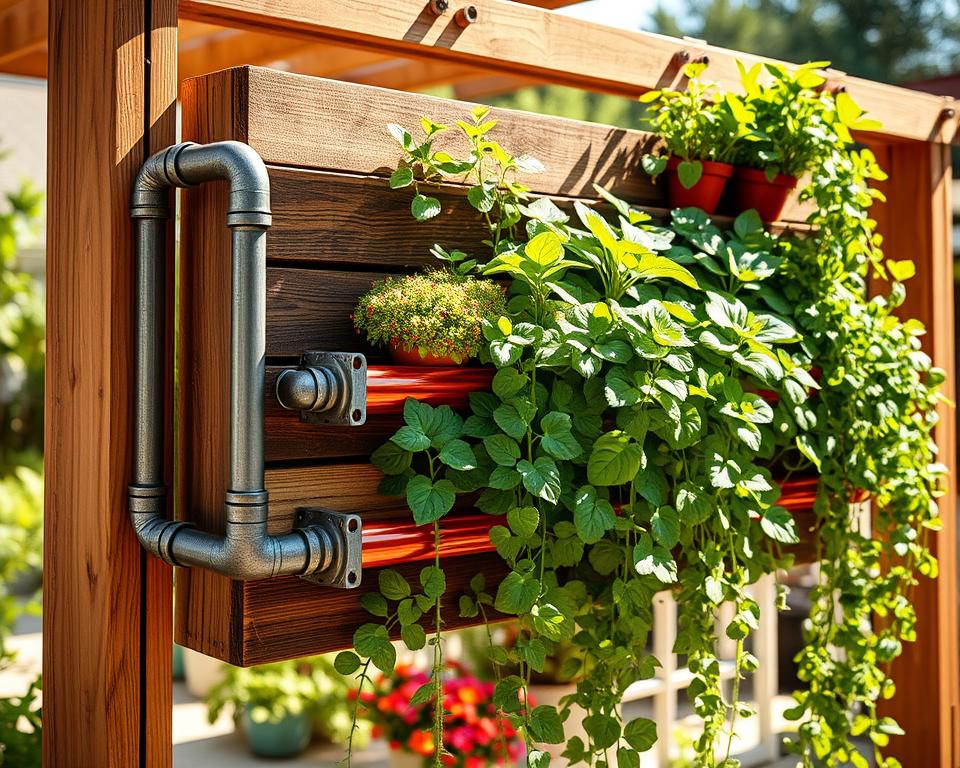 DIY vertical garden planters