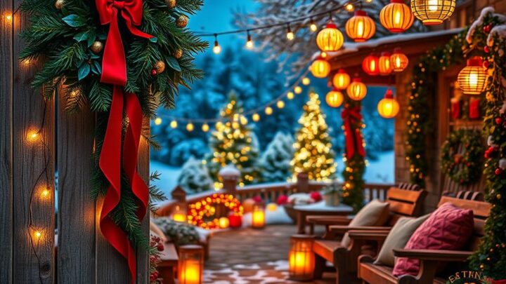 Deck the Walls: How to Decorate Your Garden For Christmas