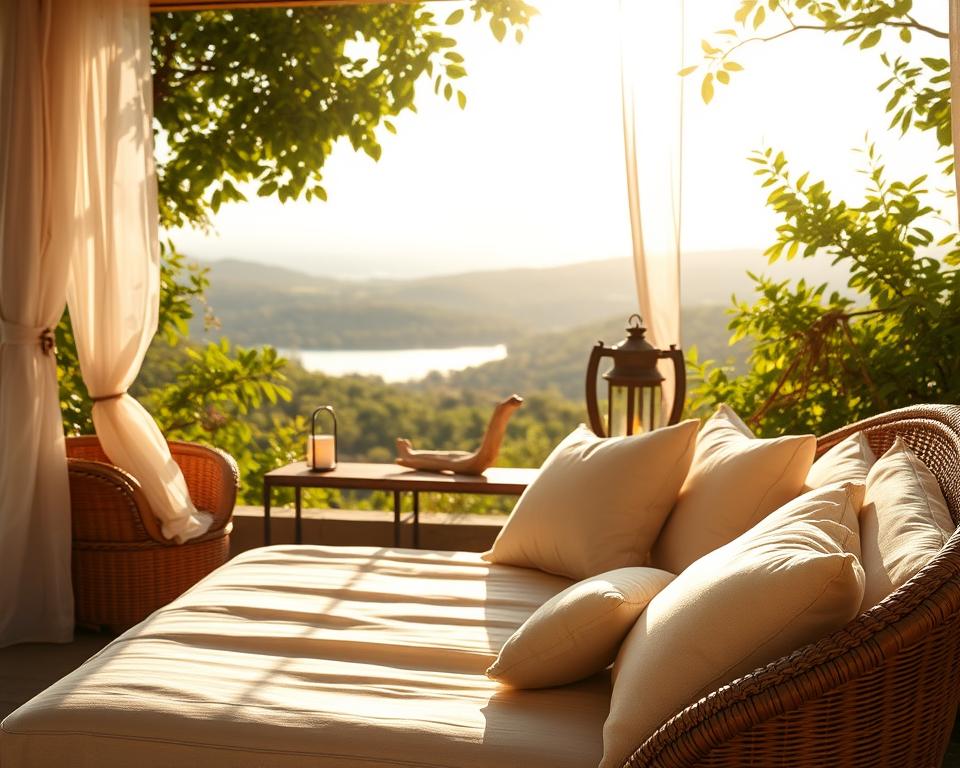 Decor and lighting for summer house retreat