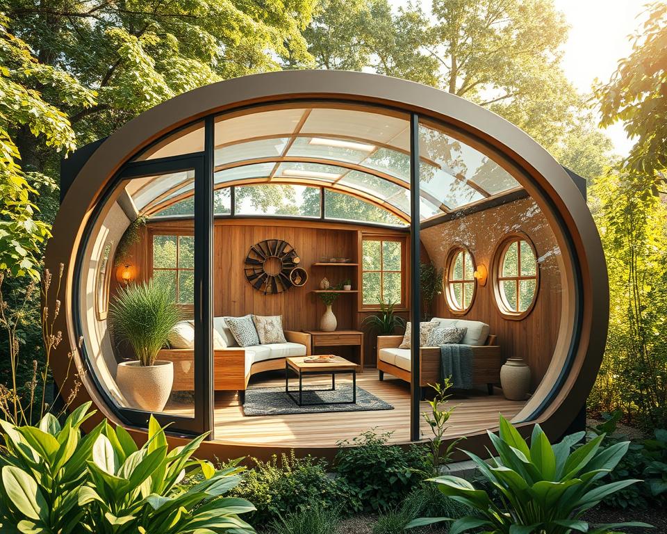 Energy efficient garden pod insulation