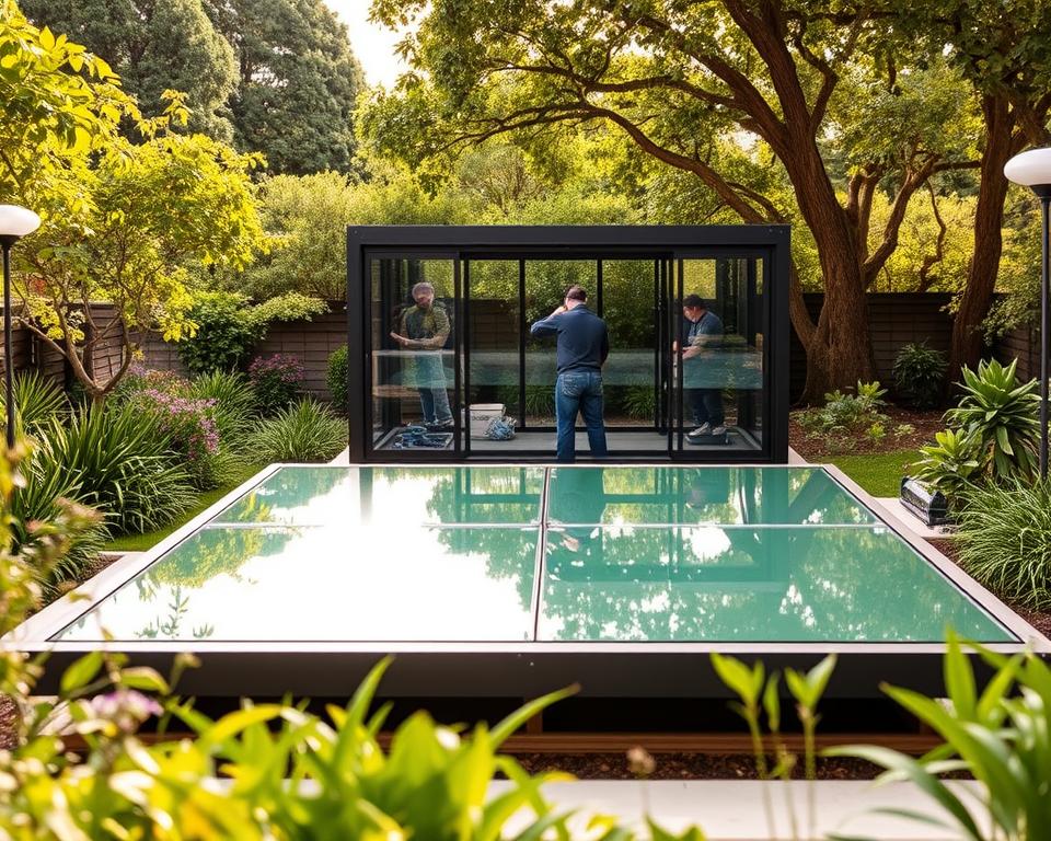 Garden pod installation process