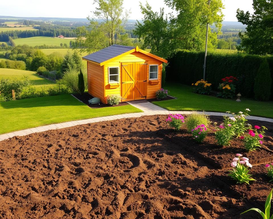 Garden shed installation and ground preparation Garden shed installation and ground preparation