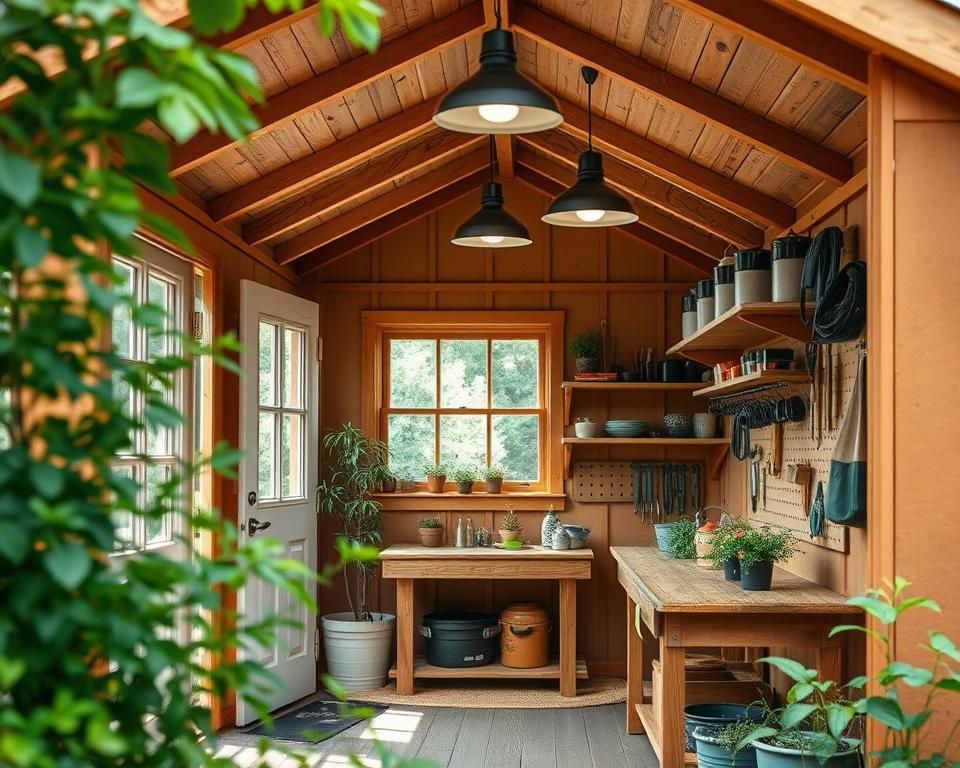 Garden shed interior and exterior refurbishment