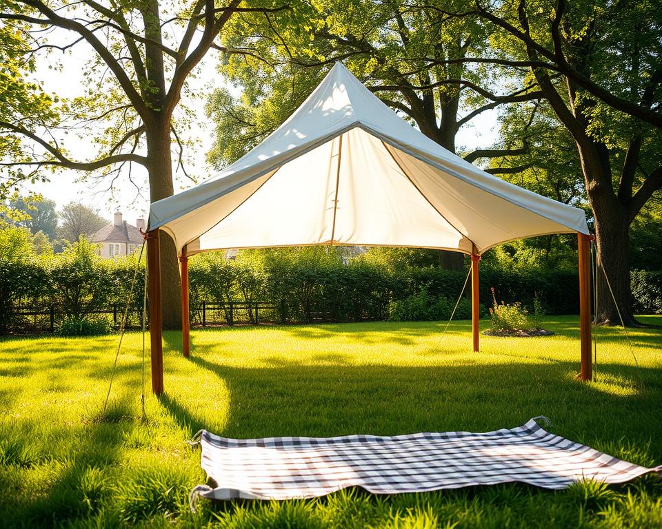 Garden tent shelter for picnics
