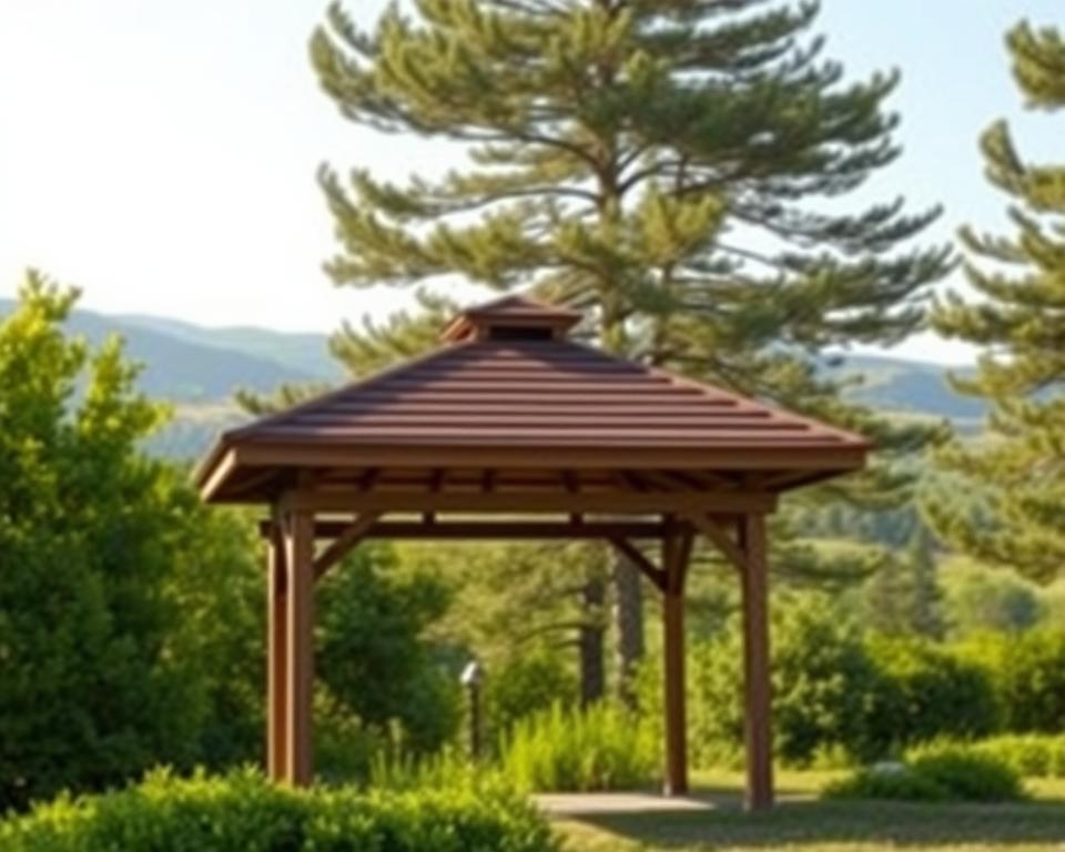 Gazebo placement for wind stability