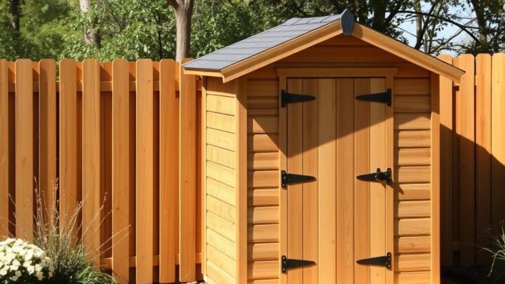 How Close Can Your Shed Be to a Fence?