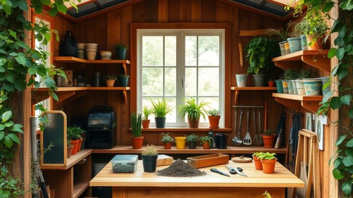 How Do You Turn a Shed Into a Potting Shed?
