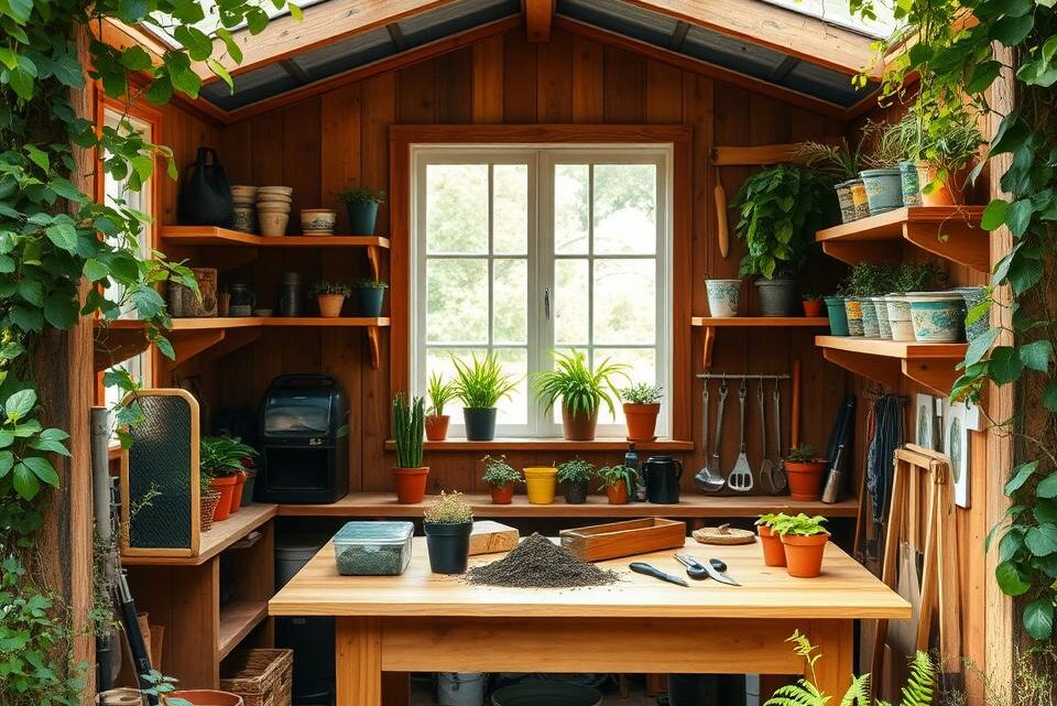 How Do You Turn a Shed Into a Potting Shed?