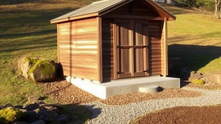 How to Build a Shed Base on a Slope