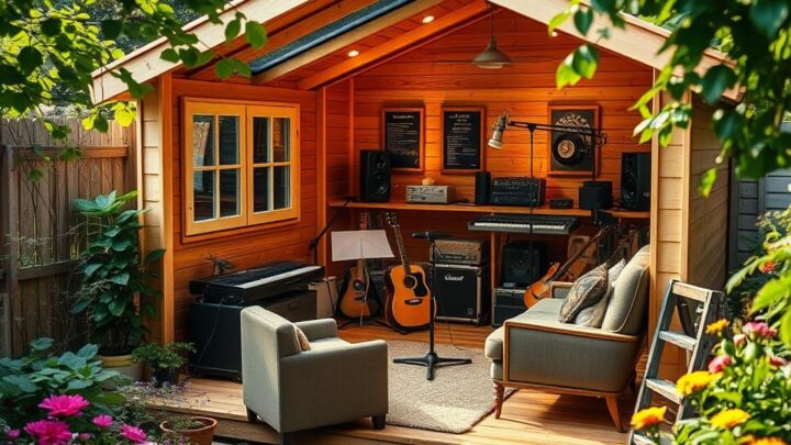 How to Make a Garden Music Shed for Practice and Recording