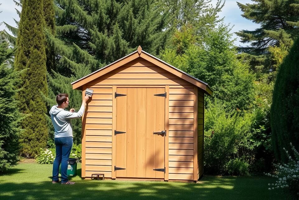 How to Paint a Wooden Shed