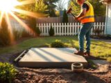 How to Remove a Concrete Shed Base
