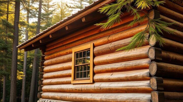 How to Treat the Exterior of a Log Cabin