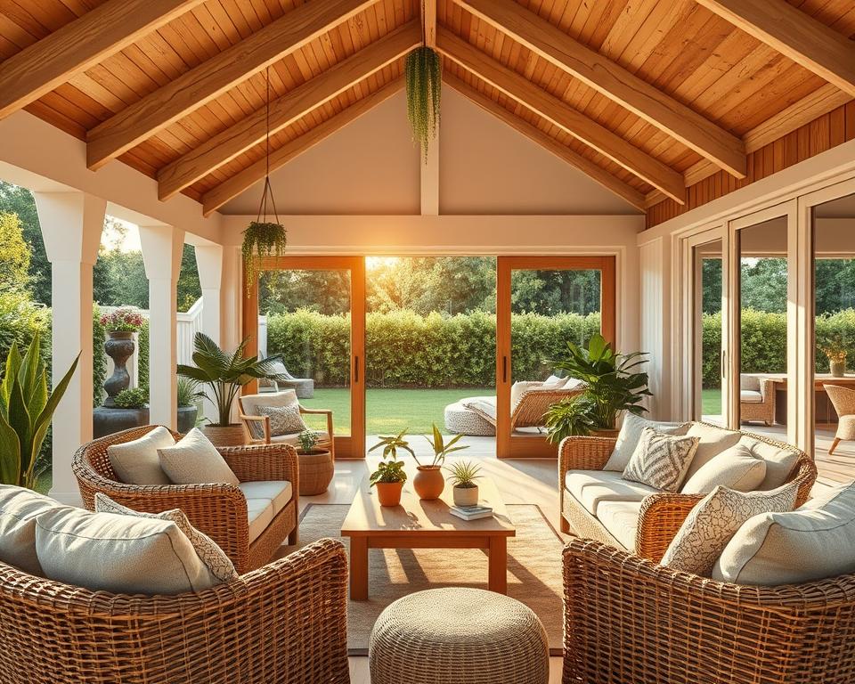 Indoor outdoor summer house furniture ideas