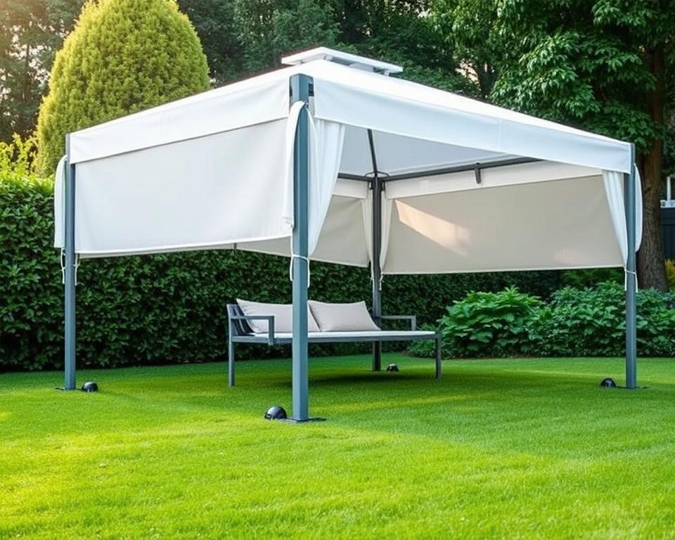 Innovative gazebo anchoring without drilling