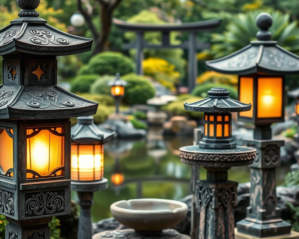 Japanese stone lantern styles