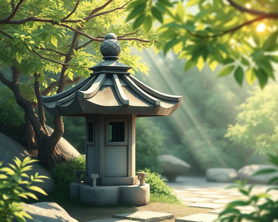 Japanese stone lanterns for garden UK