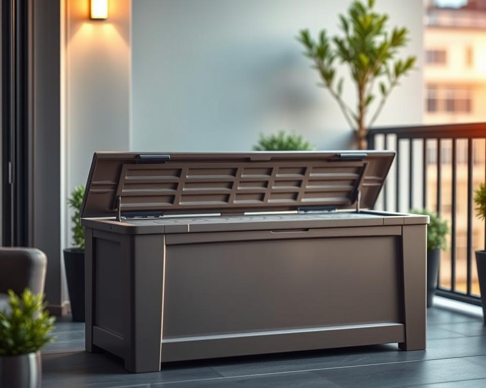 Multi-purpose plastic storage box with bench lid