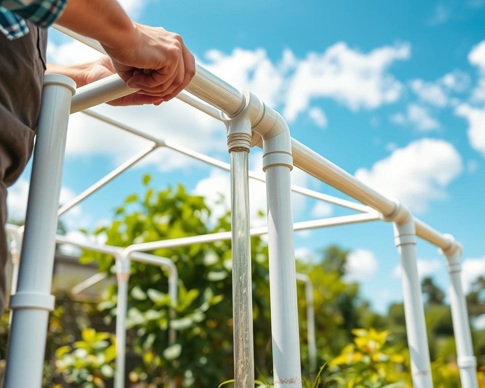PVC mini greenhouse construction