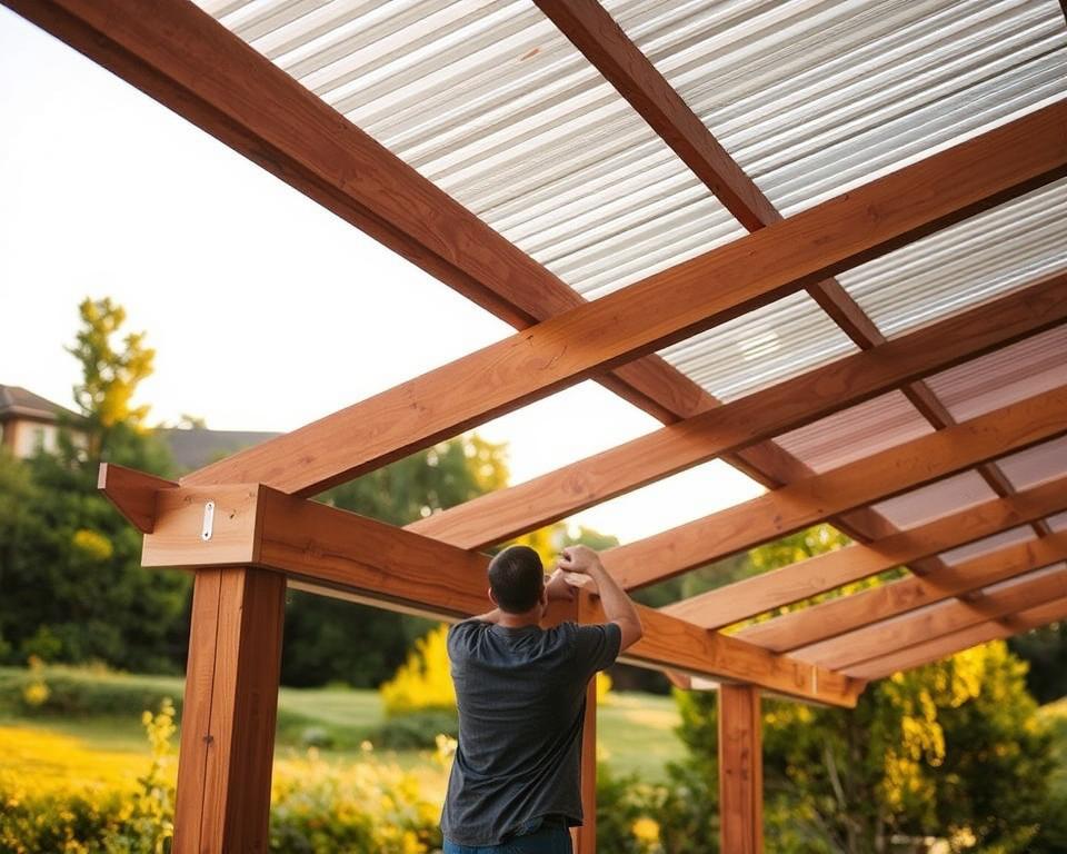 Pergola roofing installation methods