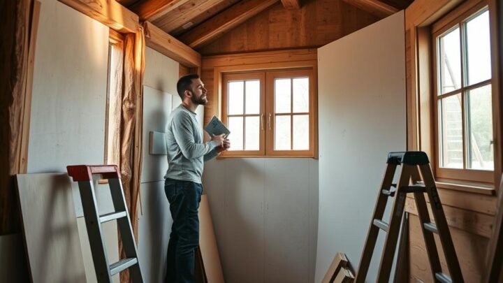 Plasterboarding a Garden Log Cabin or Summer House – Expert Advice