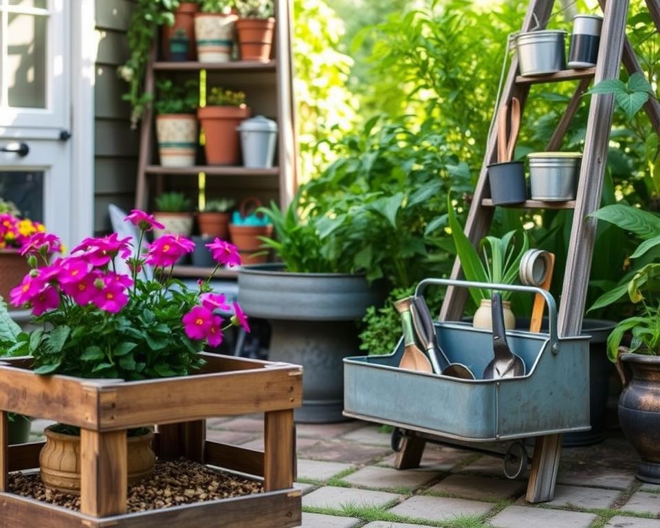 Repurposed garden storage ideas Repurposed garden storage ideas