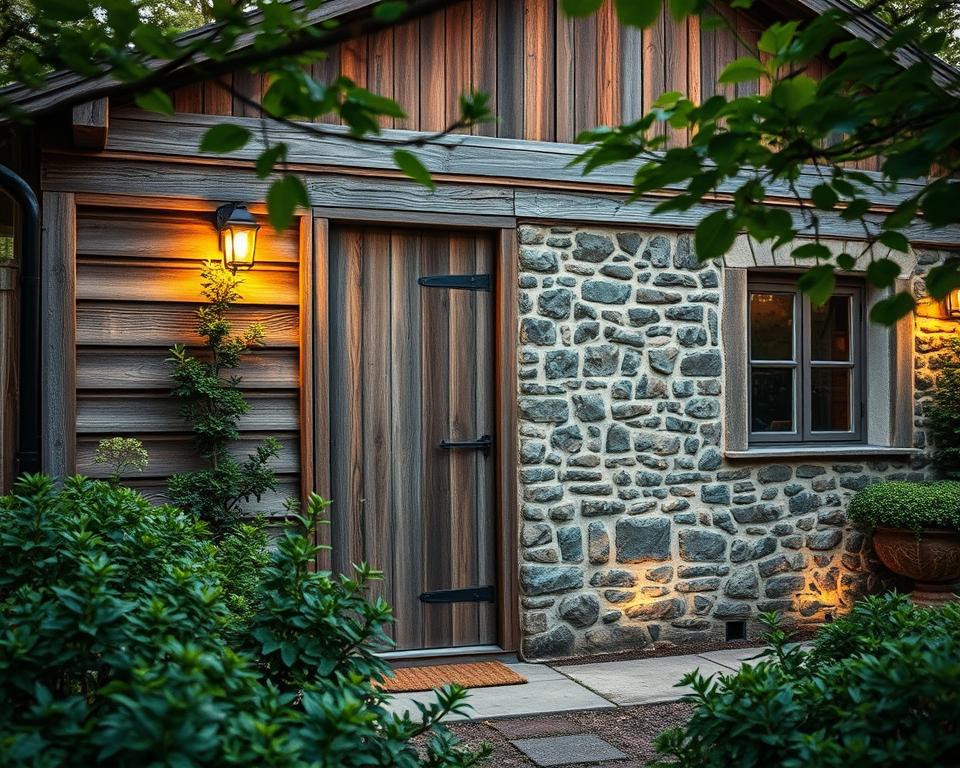 Robust garden workshop walls and cladding Robust garden workshop walls and cladding