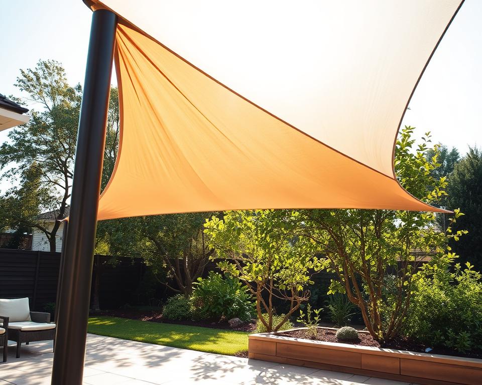 Shade sail and fabric canopy installation