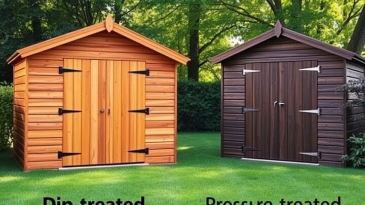 Should You Get Your Wooden Garden Building Dip Treated or Pressure Treated?
