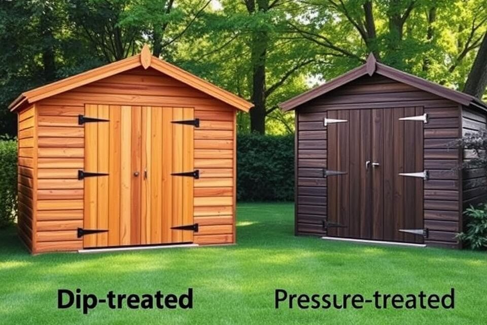 Should You Get Your Wooden Garden Building Dip Treated or Pressure Treated?