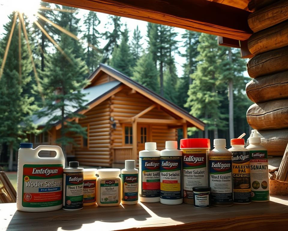 Timber treatment and protective finishes for log cabin