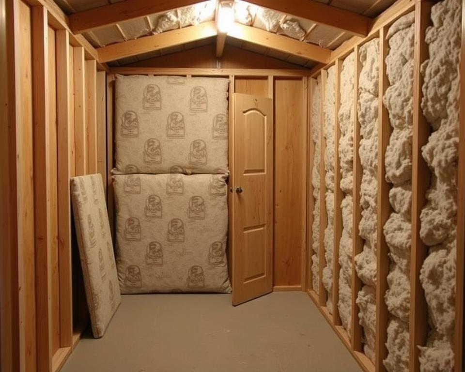 UK shed insulation considerations space sound