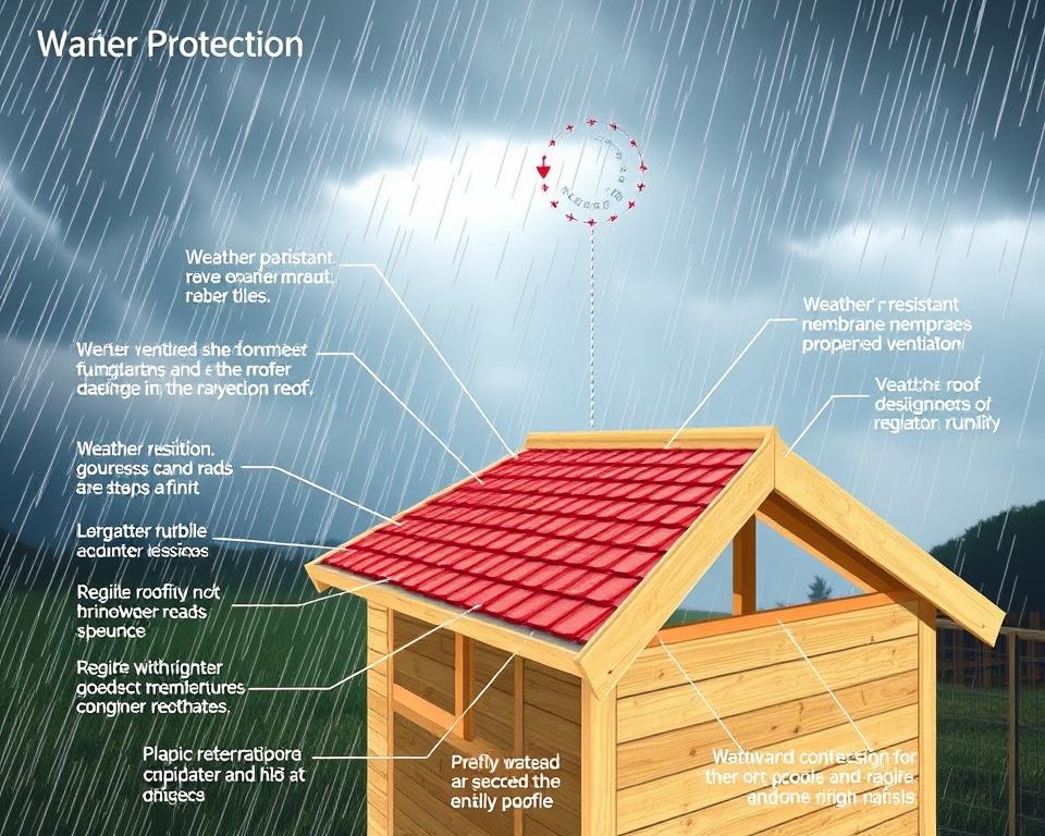 UK shed roof regulations and weather protection