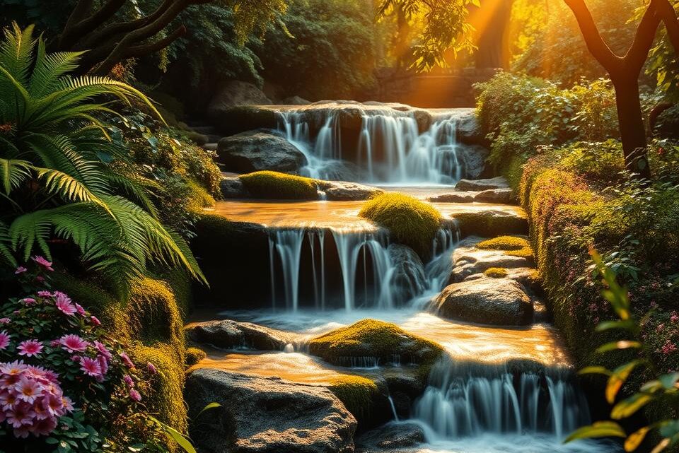 Waterfall in the garden – Tips for building it yourself & instructions