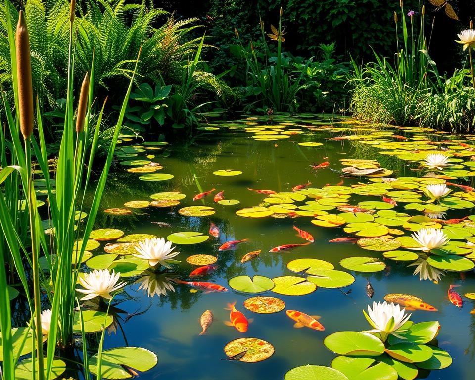 aquatic plants and wildlife