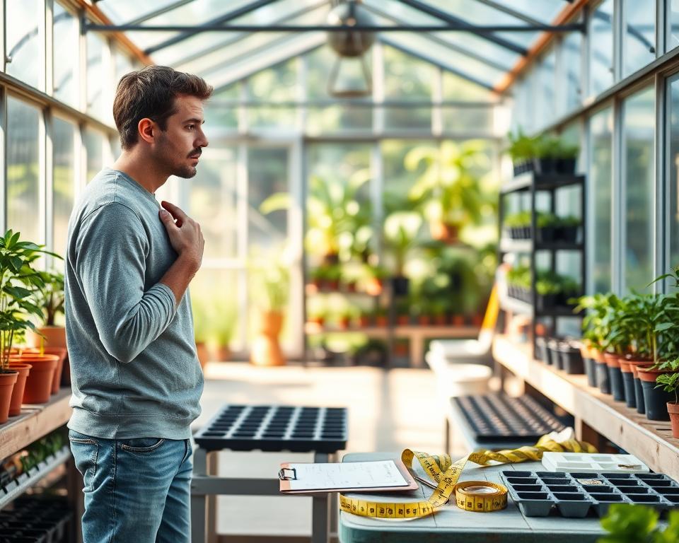 assessing greenhouse space