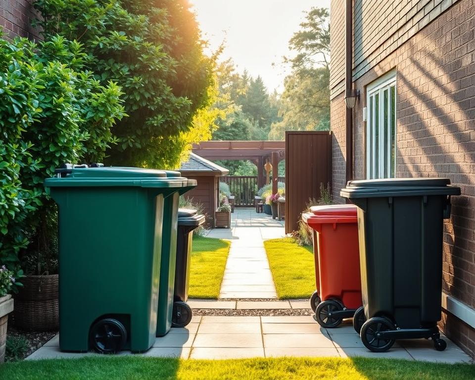 assessing outdoor space for bin storage