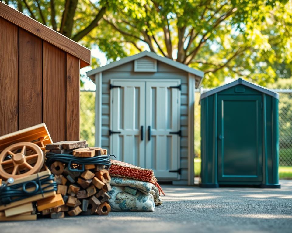 bike shed materials comparison