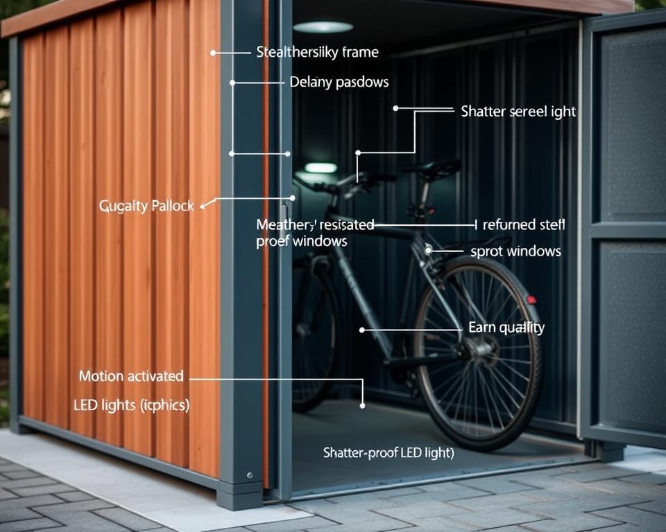 bike shed security features