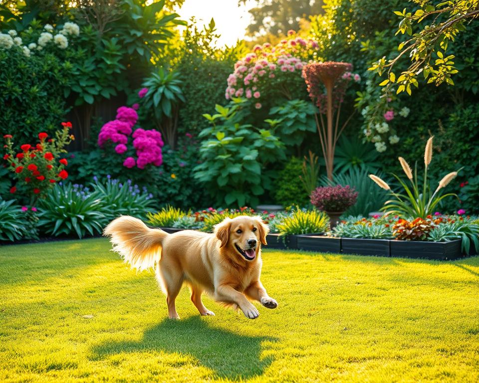 canine safety in garden areas