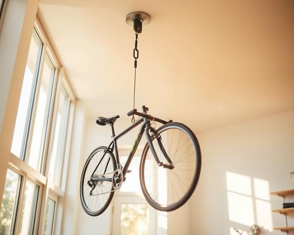 ceiling pulley bike storage ceiling pulley bike storage