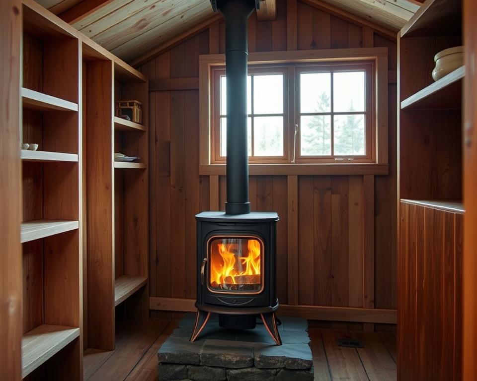 choosing small wood stove for shed