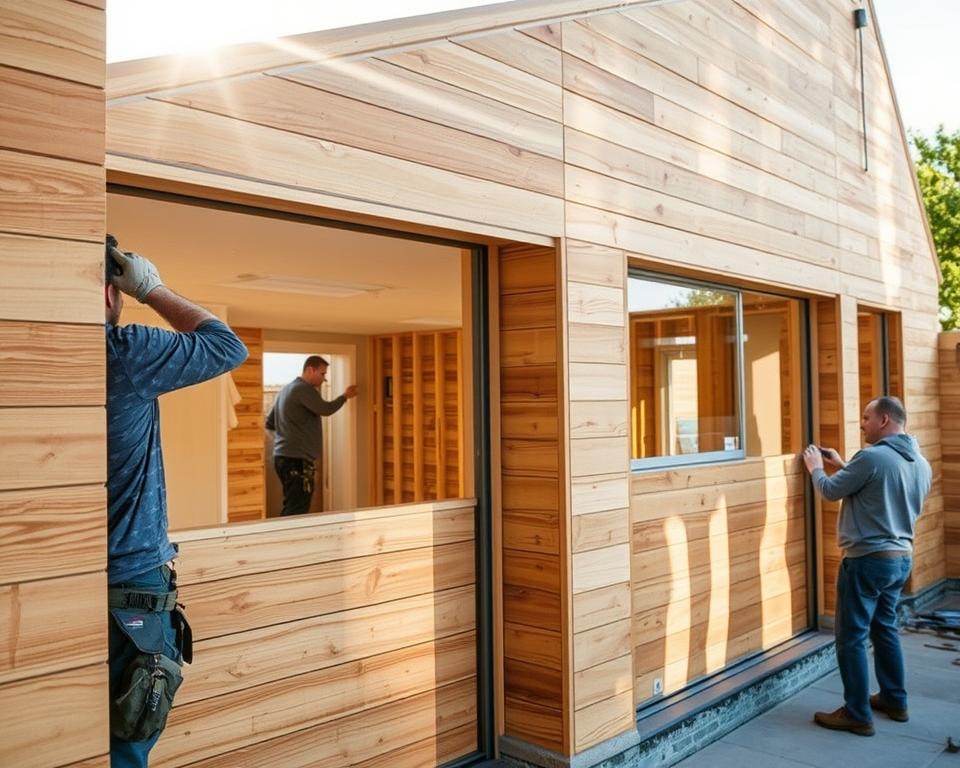 cladding installation